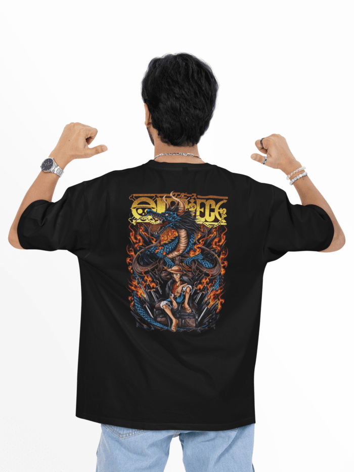Captain Straw Hat | One Piece - Unisex Oversized Classic T-Shirt - Image 3