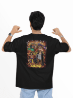 One Pieces : Monkey D. Luffy, Shanks & Buggy Premium - Unisex Oversized Classic T-Shirt - Image 3