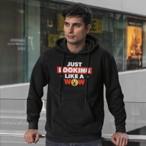 Just Looking Like a WoW - Unisex Oversized Hooded Sweatshirt