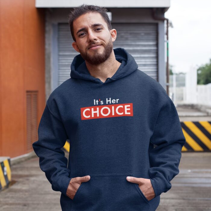 It's Her Choice - Unisex Oversized Hooded Sweatshirt - Image 2