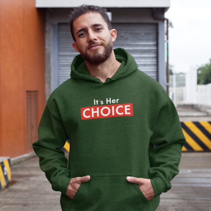 It's Her Choice - Unisex Oversized Hooded Sweatshirt - Image 3