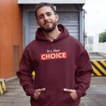 It's Her Choice - Unisex Oversized Hooded Sweatshirt - Image 4