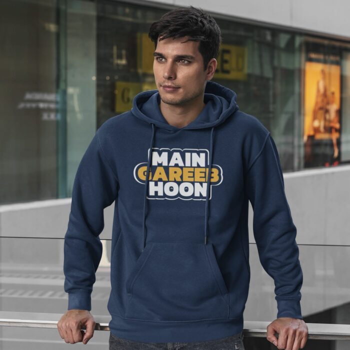Main Gareeb Hoon - Unisex Oversized Hooded Sweatshirt - Image 2