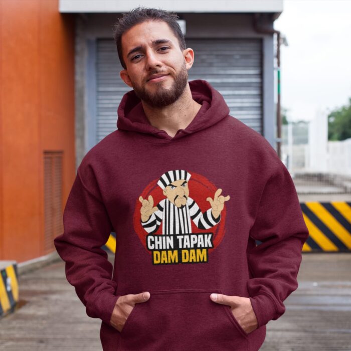Chin Tapak Dum Dum - Unisex Oversized Hooded Sweatshirt - Image 2