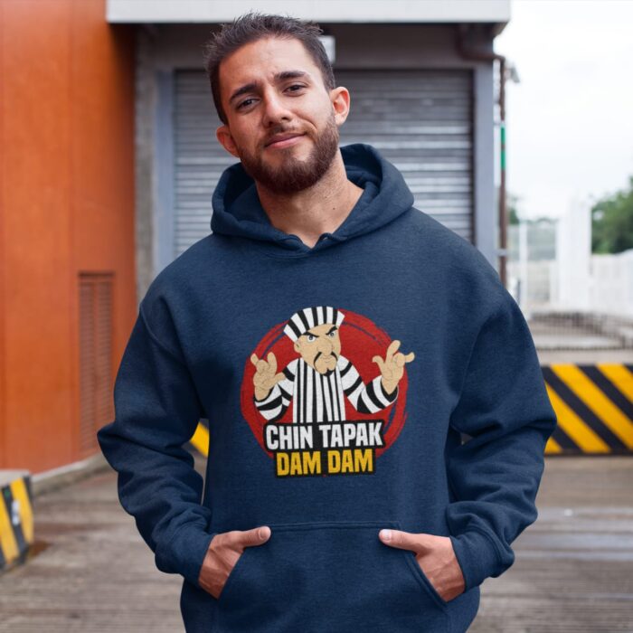 Chin Tapak Dum Dum - Unisex Oversized Hooded Sweatshirt - Image 3