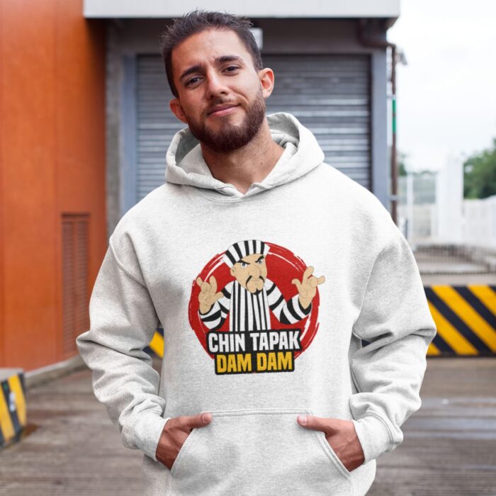 Chin Tapak Dum Dum - Unisex Oversized Hooded Sweatshirt - Image 5