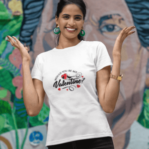 Would You Be My Valentine? | Female Classic Crew T-Shirt