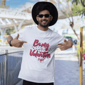 Be My Valentine - Cute Couple Tee | Male Classic Crew T-Shirt