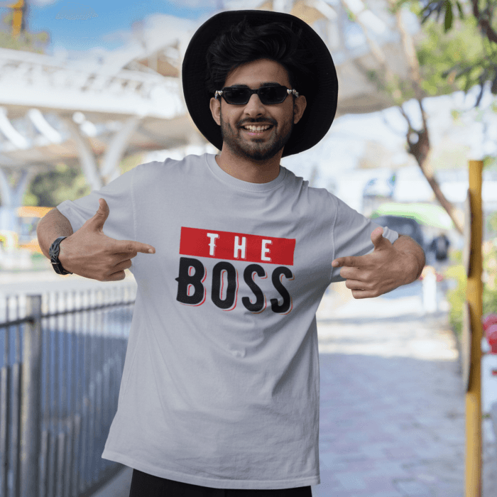 The Boss & The Real Boss - Couple Tee - Image 2