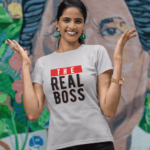 The Boss & The Real Boss - Couple Tee - Image 3