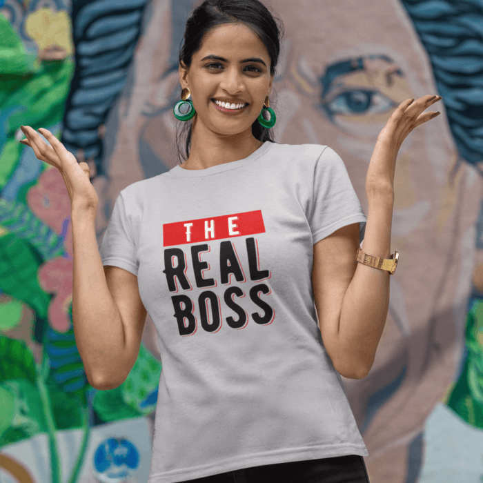 The Boss & The Real Boss - Couple Tee - Image 3