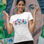 Rang Barse - Happy Holi T-Shirt | Standard Crew T-Shirt - Image 3