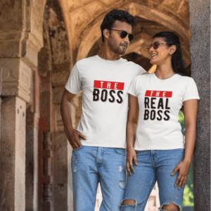 The Boss & The Real Boss - Couple Tee